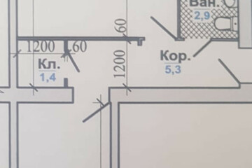2-к квартира, 45 м², 2/5 эт.