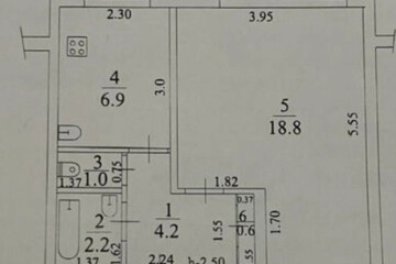 1-к квартира, 33,7 м², 5/5 эт.
